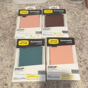 OtterBox Symmetry Series iPhone 16 Plus Case - Brown, Teal, Pink. Choose color